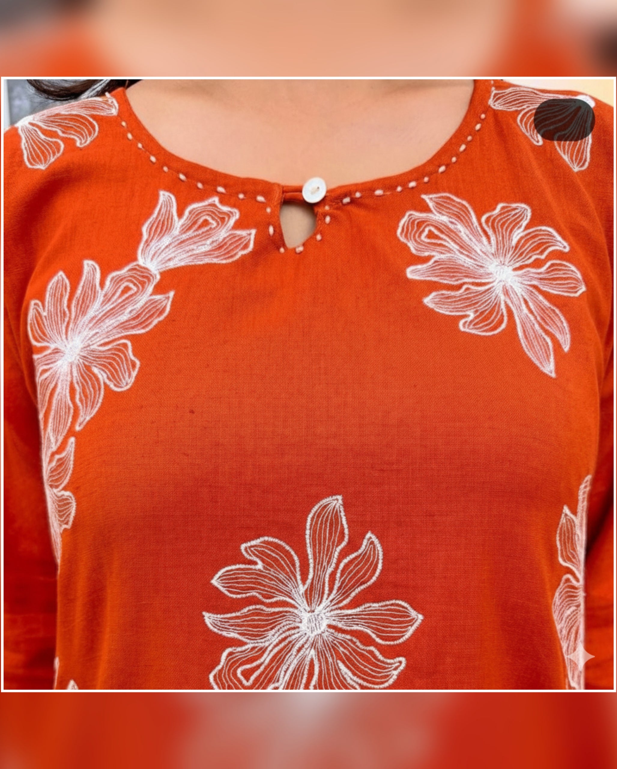 Embroidered A-Line Cotton Kurta and Pant for Women | Best for Everyday Wear