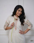 Women's Straight Embroidered Kurta and Pant Set | Made With High Quality Rayon