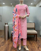 Women Kurti Palazzo with Dupatta | 3 Pcs. Set