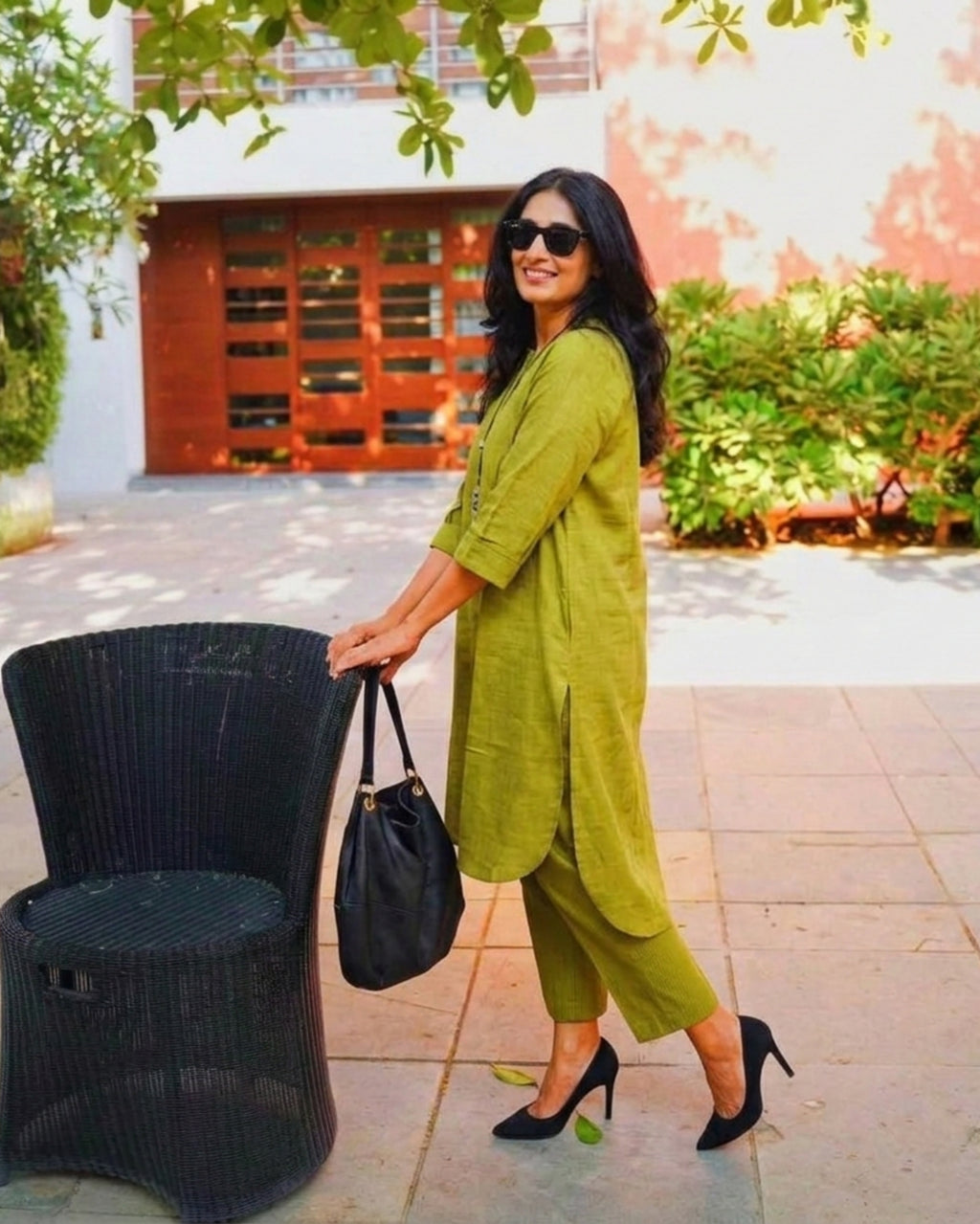 Cotton Slub Kurti Pant for Women | Co-Ord-Set for Women