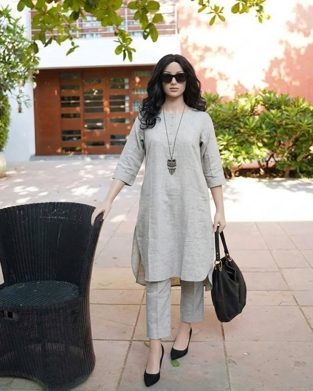 Cotton Slub Kurti Pant for Women | Co-Ord-Set for Women