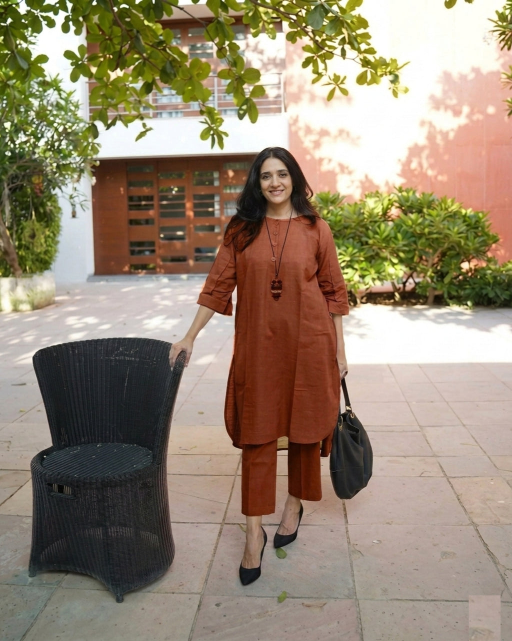 Cotton Slub Kurti Pant for Women | Co-Ord-Set for Women