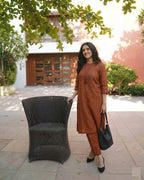 Cotton Slub Kurti Pant for Women | Co-Ord-Set for Women