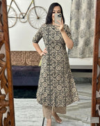 Superb Printed Princess Rayon Co-Ord Set for Women | Kurta and Pant Set