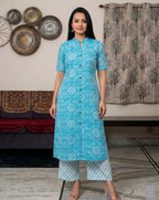 Superb Printed Princess Rayon Co-Ord Set for Women | Kurta and Pant Set