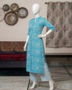 Superb Printed Princess Rayon Co-Ord Set for Women | Kurta and Pant Set