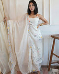 White Embroidered Cotton Kurta & Pant | Premium Cotton Kurta Set