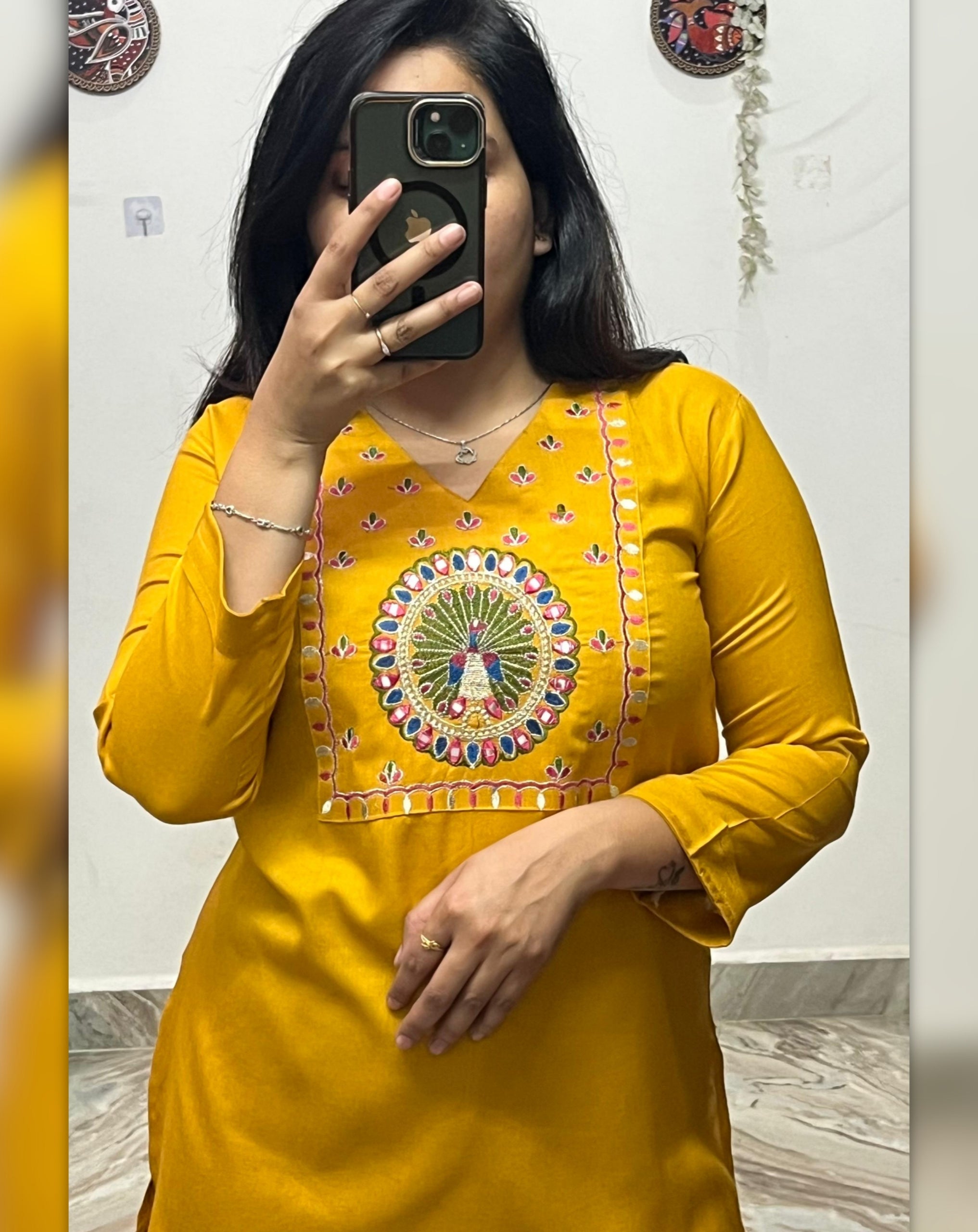 Stylish Women’s Embroidered Rayon Kurti | Only Kurti