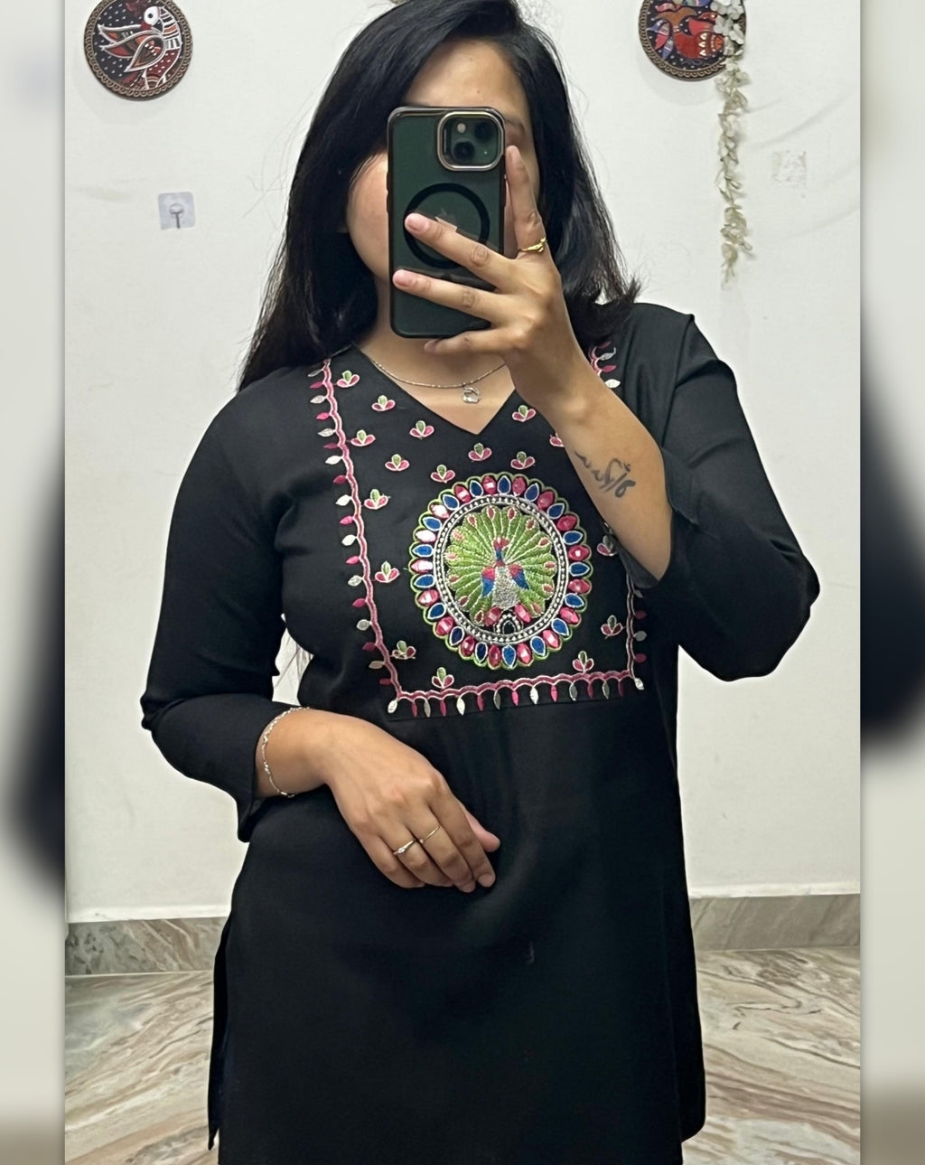 Stylish Women’s Embroidered Rayon Kurti | Only Kurti