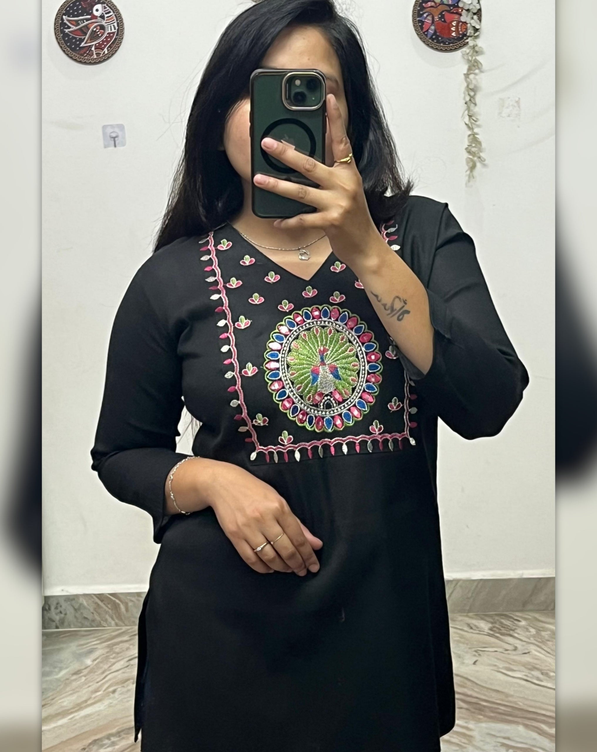 Stylish Women’s Embroidered Rayon Kurti | Only Kurti