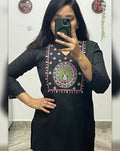 Stylish Women’s Embroidered Rayon Kurti | Only Kurti