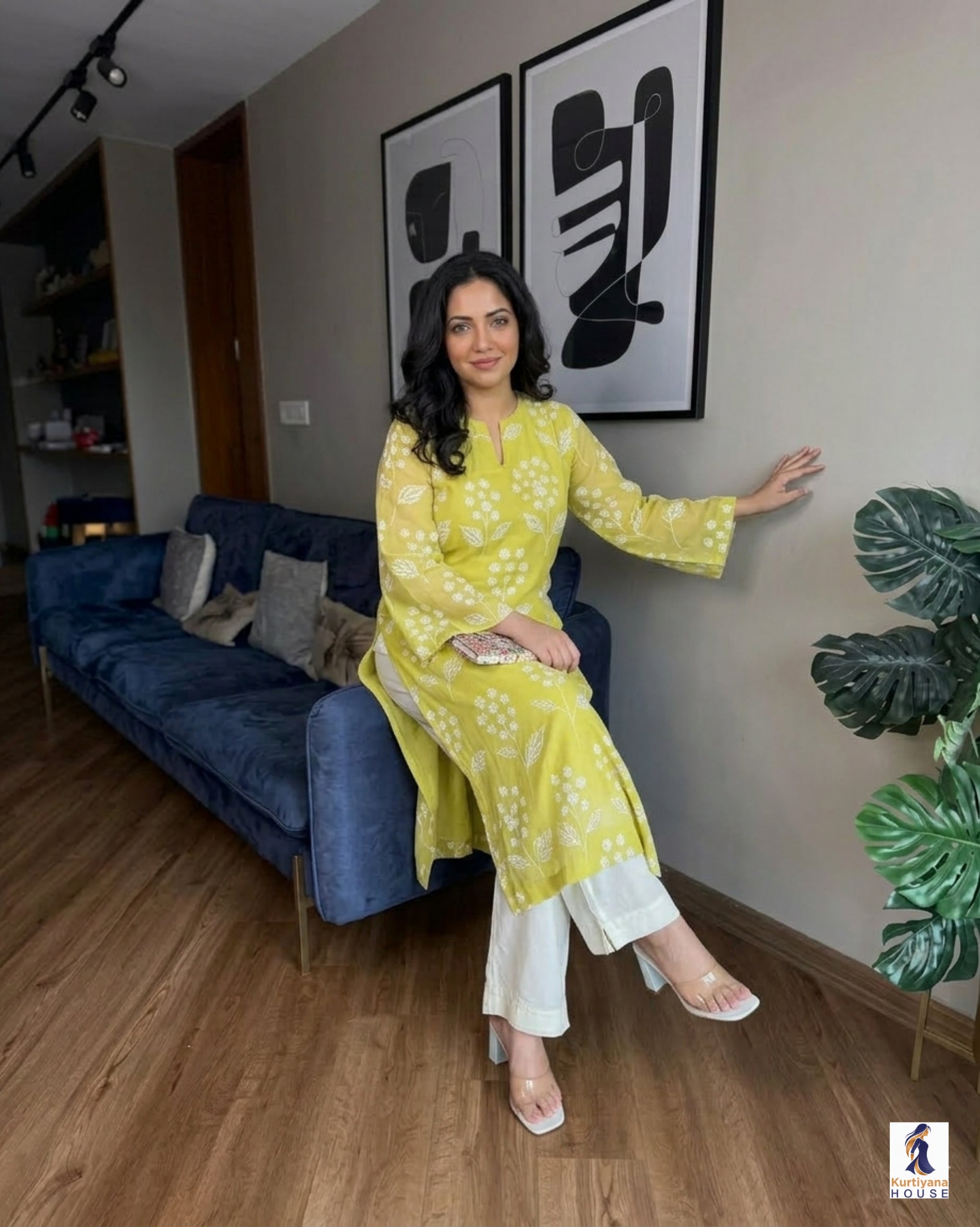 Women’s Stylish Cotton Kurti Pant Set – Comfortable Daily Wear