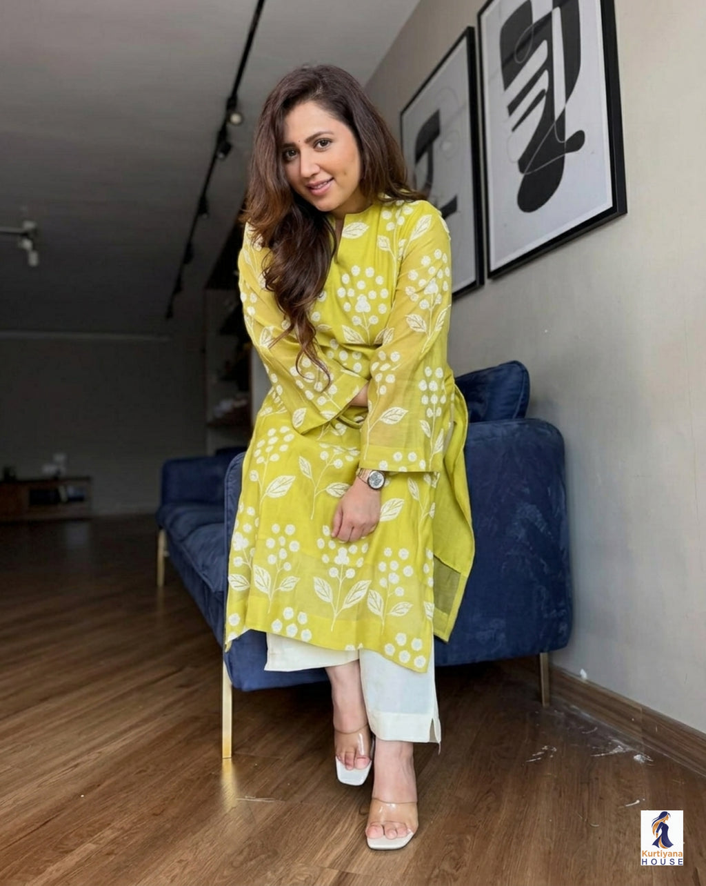 Women’s Stylish Cotton Kurti Pant Set – Comfortable Daily Wear