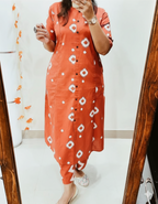 Designer Co-ord Set in a stylish A-line pattern | New Trending Design I Trending Kurta Set for Women