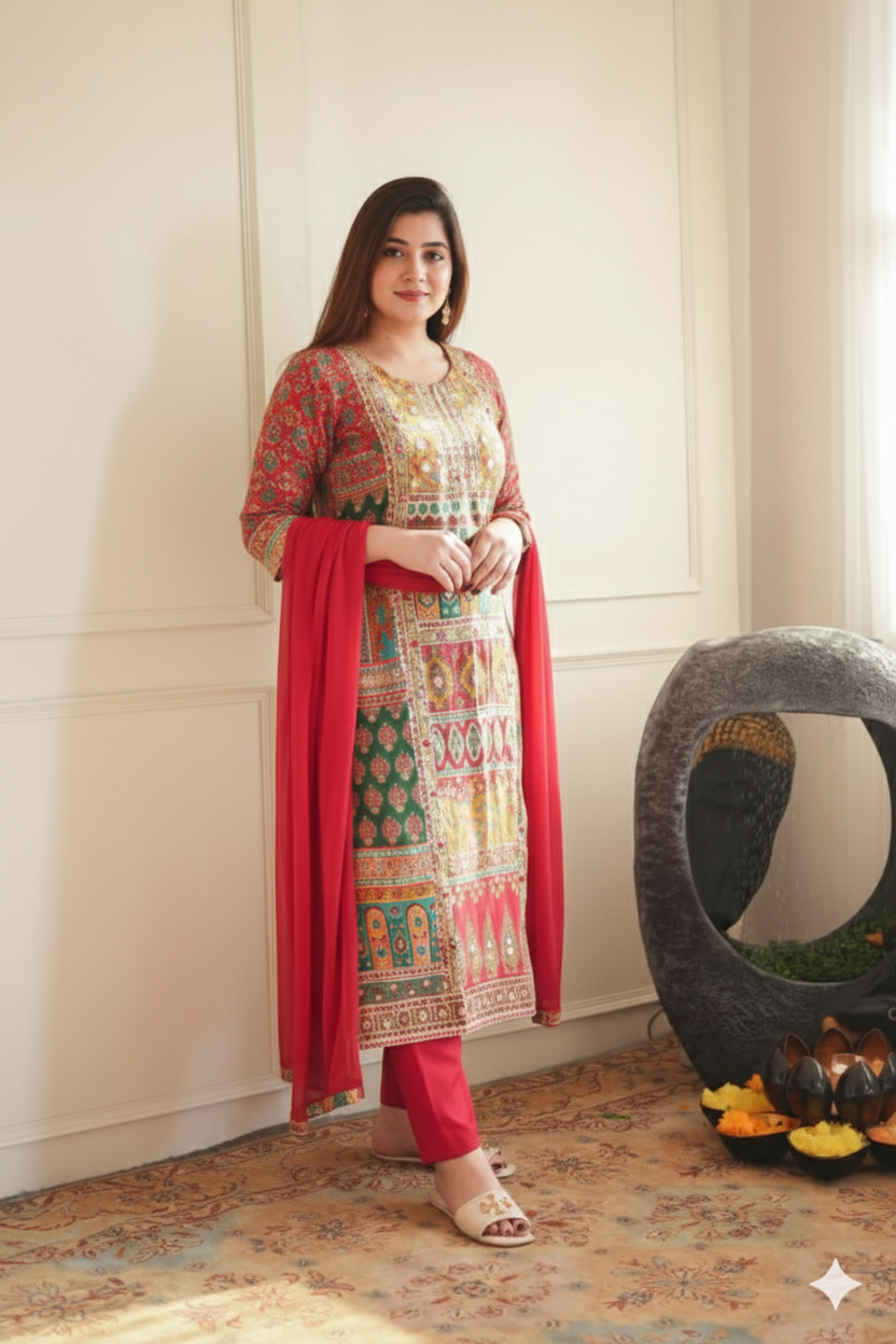 Ivory Pakistani Suit I Trending Womens kurta Set I Trending Kurti Design