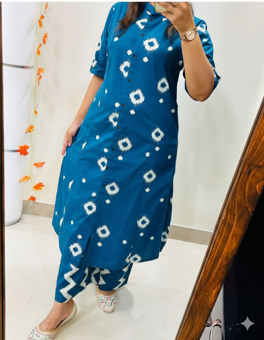 Designer Co-ord Set in a stylish A-line pattern | New Trending Design I Trending Kurta Set for Women