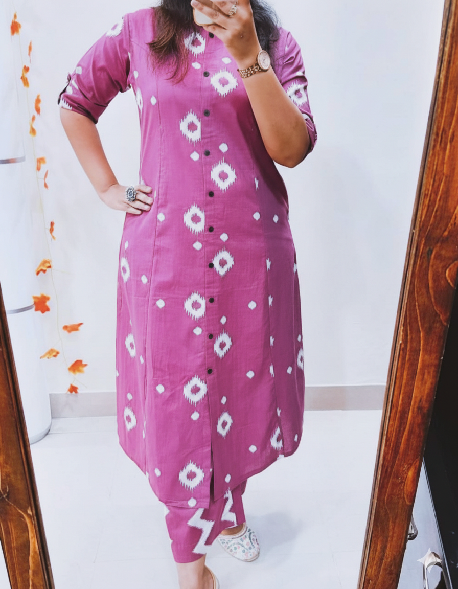 Designer Co-ord Set in a stylish A-line pattern | New Trending Design I Trending Kurta Set for Women