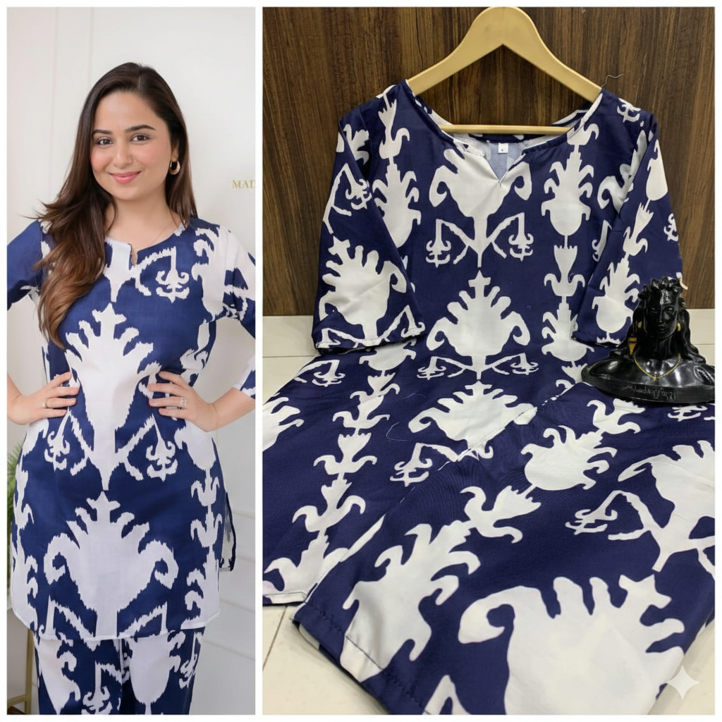 Easy Breezy Summer Rayon Cotton CORD-SET I Trending Kurta Set for Women