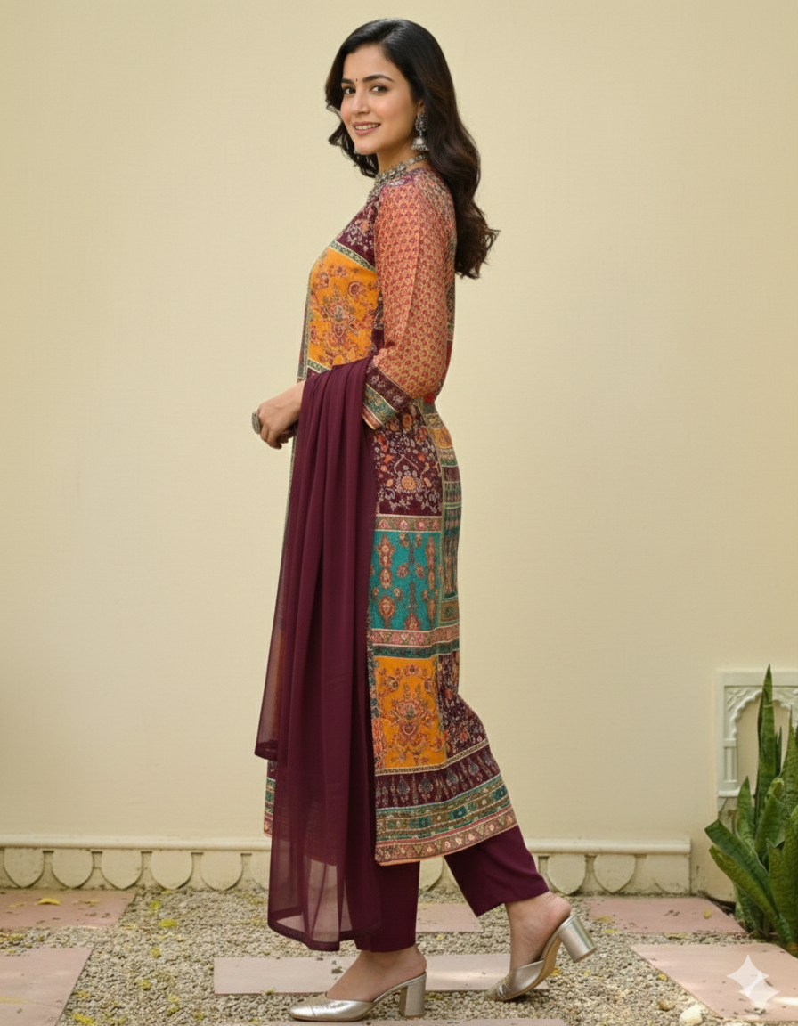 Beautiful Ivory Pakistani Suit I Trending Design I Women's Kurta Set