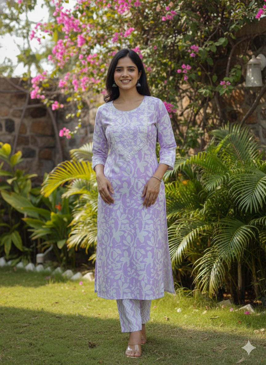 Trending and High-Demand Floral Print Collection I New and Trending Kurti Set