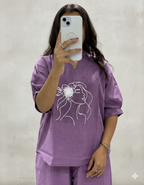 Trending Embroidered Cotton Slub Co-Ord Set I New Trending kurti Design