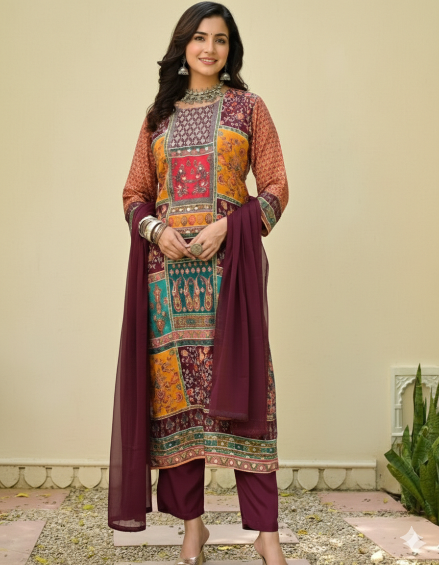 Beautiful Ivory Pakistani Suit I Trending Design I Women's Kurta Set