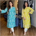 Women’s Stylish Cotton Kurti Pant Set – Comfortable Daily Wear