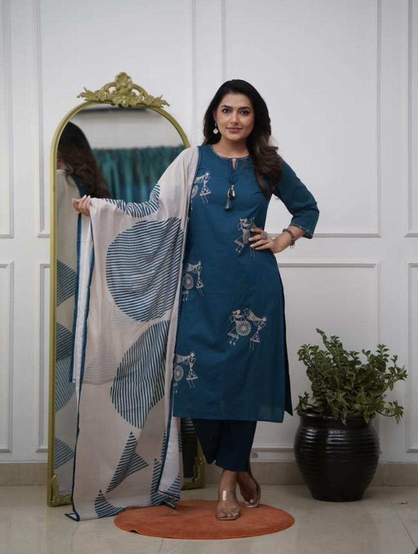 Ethnic Magic Collection | Trending women's Kurti 3 Piece Set