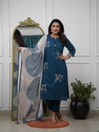 Ethnic Magic Collection | Trending women's Kurti 3 Piece Set