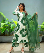 Elegant 3-Piece Floral Set | Women's Kurta Set | Trending Design