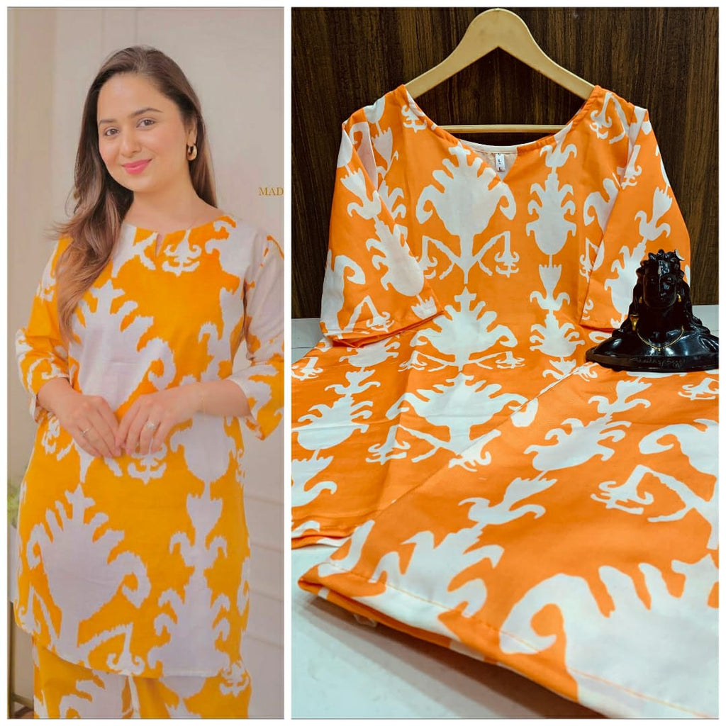 Easy Breezy Summer Rayon Cotton CORD-SET I Trending Kurta Set for Women