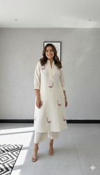 Elegant Digital Embroidery Work Kurta and Pant I New Trending Kurti Design
