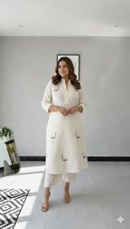 Elegant Digital Embroidery Work Kurta and Pant I New Trending Kurti Design