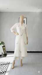 Elegant Digital Embroidery Work Kurta and Pant I New Trending Kurti Design