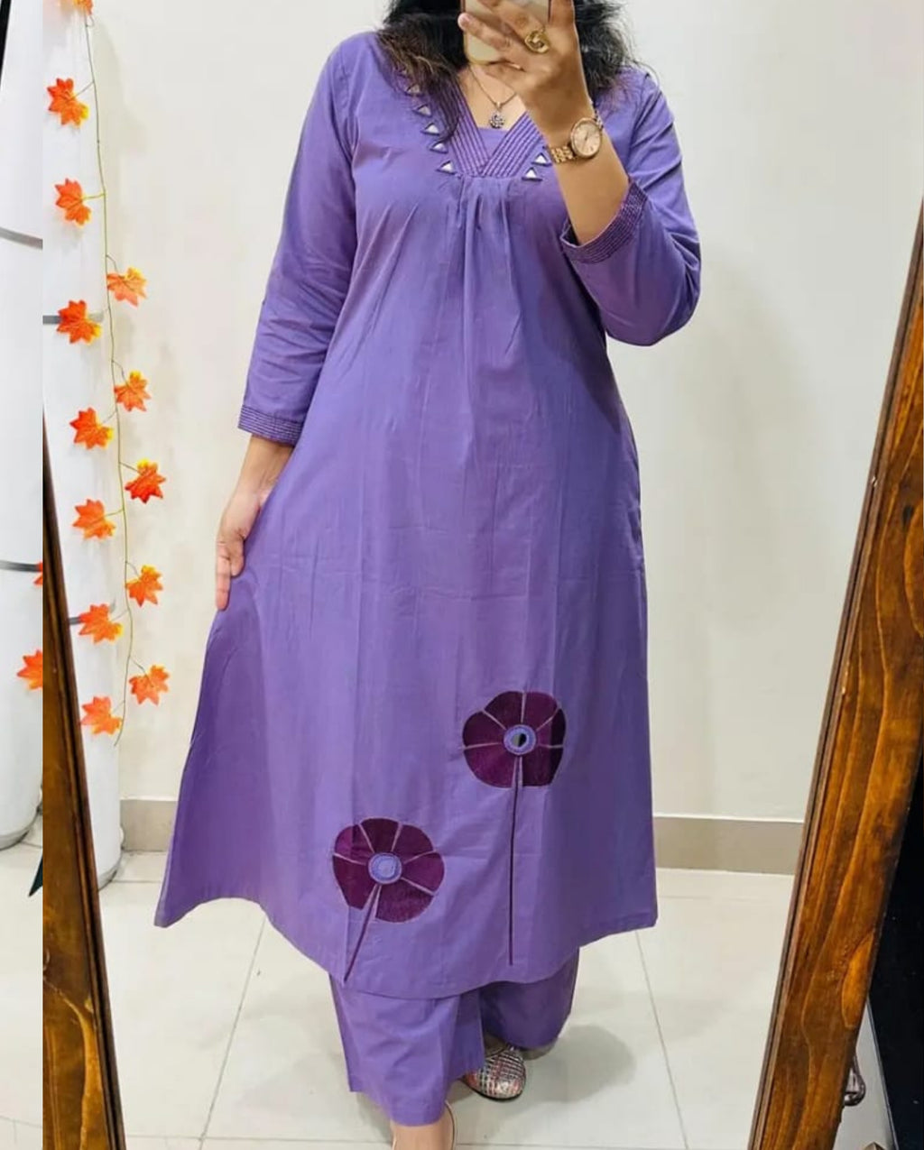 Designer Kurti Palazzo Set in Premium Pure Cotton | Women's Kurta and Pant Set