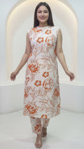 Premium Floral Cotton Co-ord Set | Designer A-line Co-ord set