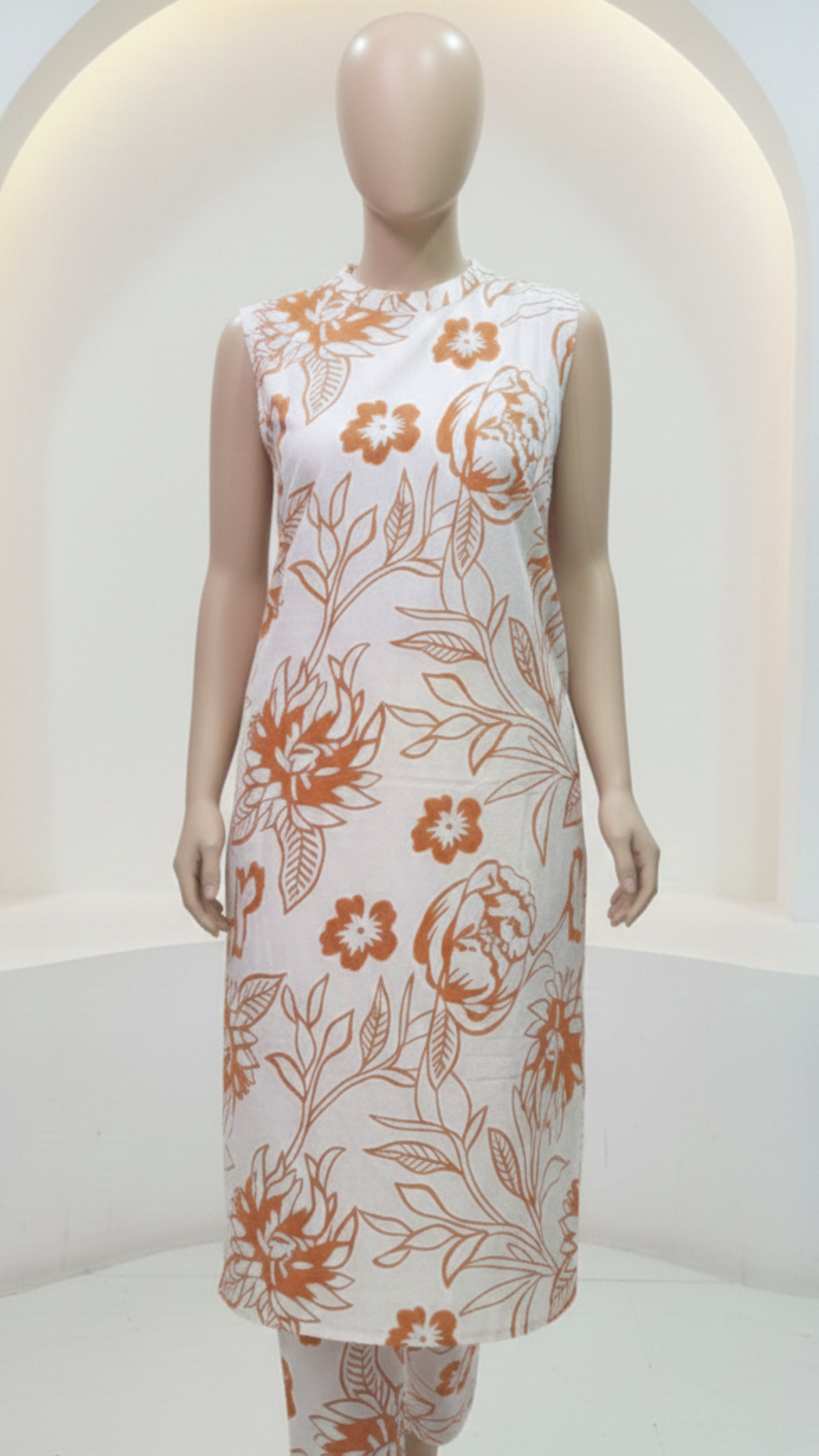 Premium Floral Cotton Co-ord Set | Designer A-line Co-ord set