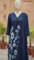 Kurti Set with Dupatta Embroidered Anarkali Kurta, Bottom & Dupatta Set