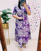 Premium Floral Fine Cotton Kurti Pant Set | Premium A-Line Co-Ord Set